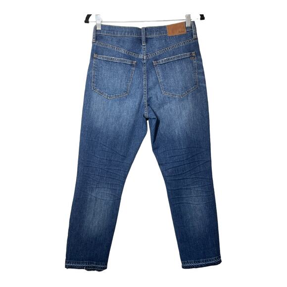 Madewell The High-Rise Slim Boyjean Seamed Edition Raw Fray Hem K5240 26 - Picture 3 of 8